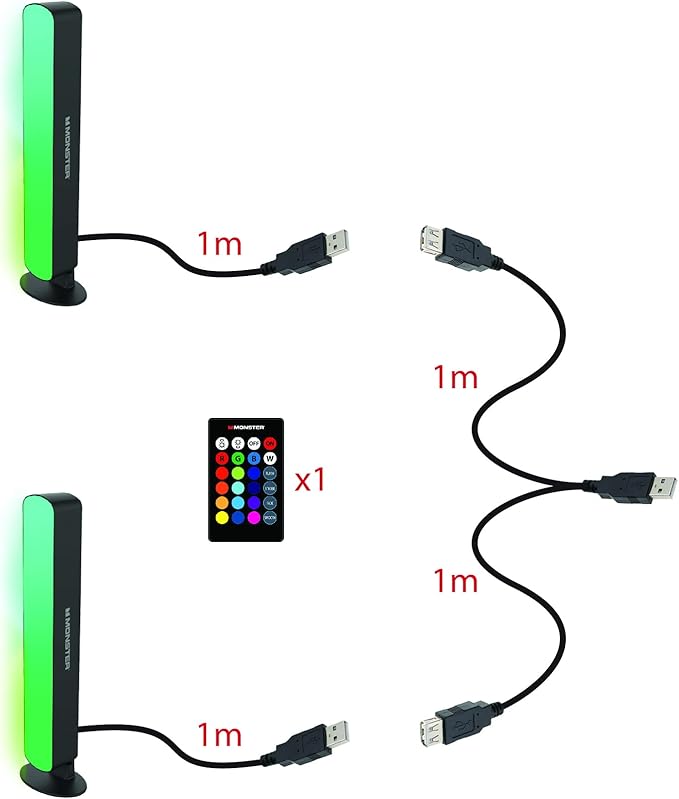Monster RGB Light Bar (2-Pack)