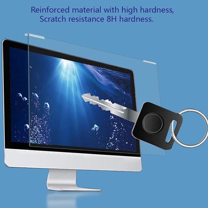 Blue Light Screen Protector for 23-24 Inch LED PC Monitor, Scratch-Resistant Computer Screen Blue Light Blocker, Filter - 2 Pack (W 21.3" x H 13.4")