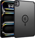 BENTOBEN Magnetic for iPad Pro 11 Inch Case (M5/M4) 2025/2024, Translucent Matte Back Slim Soft TPU Bumper Lightweight Shockproof Protective Women Girls Boys Tablet Case Cover, Black