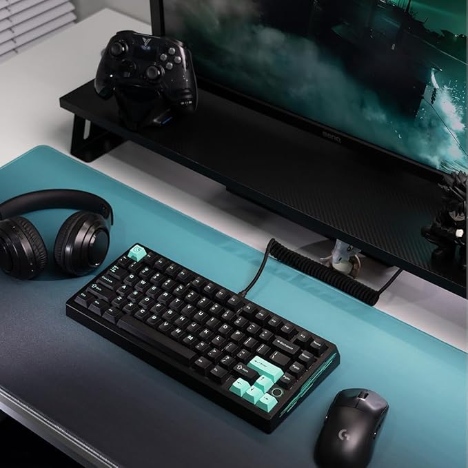 MELETRIX Chilkey BOOG75 Mechanical Keyboard, 81 Keys 75% Wired Gaming Keyboard with Magnetic Hall Sensor Keyboard Switches, Full Aluminum Case, RGB, Hot Swappable, IP54, Cherry Keycap Profile, PC/Mac