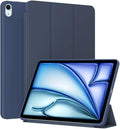 Case for iPad Air 13 Inch M3 2025 & M2 2024, Slim, Lightweight & Durable Trifold Stand Protective Cover, Support Auto Wake/Sleep, Blue