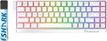GK GAMAKAY x NaughShark NS68 Rapid Trigger Wired Gaming Keyboard, 65% Hall Effect Mechanical Keyboard, 8KHz Polling Rate 0.01mm RT, Snap Tap, Outemu Peach Crystal Magnetic Switch (White-Side Printed)