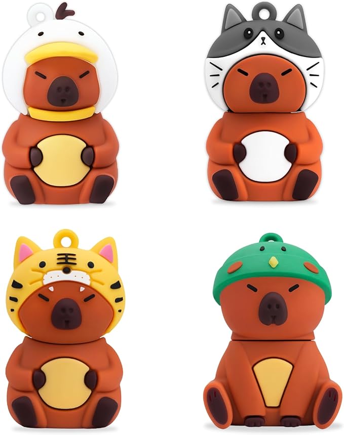4 * 64GB Cute USB Flash Drive, Doctors Nurses Memory Stick Drive Pendrive Gift for Kids, Teacher, Friends