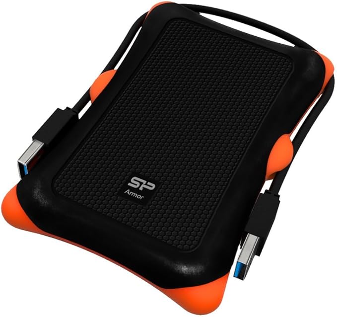 Silicon Power 1TB Rugged Armor A30 Military Grade Shockproof USB 3.0 2.5 Inch Portable External Hard Drive for PC, Mac, Xbox One, Xbox 360, PS4, PS4 Pro and PS4 Slim, Black