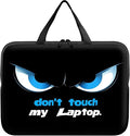 Universal Tablet Laptop Sleeve Case 10 inch, Don't Touch My Laptop Slim Carrying Case Travel Laptop Bag Durable Handbag for 7 to 10-inch Laptops/Notebook/Kids Tablet/ipad/eBook Readers