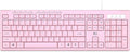 Rii RK907 Ultra-Slim Compact USB Wired Keyboard for Mac and PC,Windows 10/8 / 7 / Vista/XP(Pink)