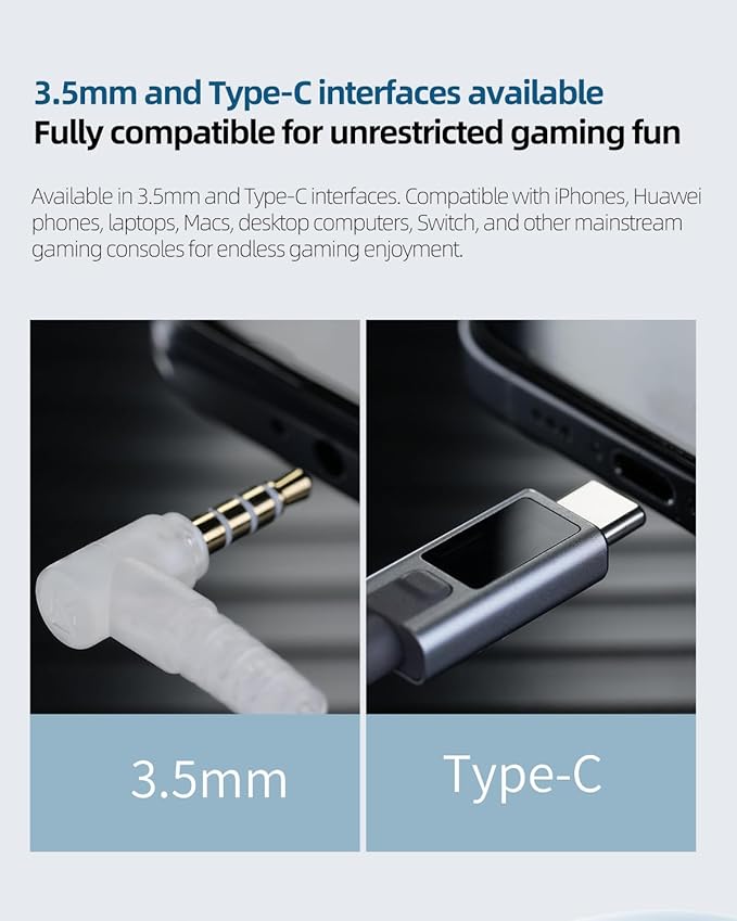 KZ Duet USB C Headphones, Wired Earbuds for Samsung S25 S24 S23 FE S22 S21 S20 A53 A54 Type C Noise Isolating Fit IEM Built-in DSP Sound Card with EQ for iPhone 17 16 Pro Pixel 9 Pro (Black, DSP)