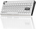 MelGeek MADE84 Ultra+ Wired Gaming Keyboard, Magnetic Keyboard with Hall Effect, 75% Compact Rapid Trigger, Hot-Swappable, RGB Snap Tap & Adjustable Actuation, Online HIVE Custom, Aluminum Case-Black