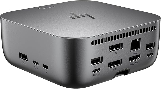 HP 280W G6 Thunderbolt 4 Ultra Dock Port Replicator Bundle w/DKZ Hub AW5M5UT#ABA (Universal Thunderbolt/USB-C Docking Station, Data Transfers to Any Brand Laptop, Single Cable for Charging)