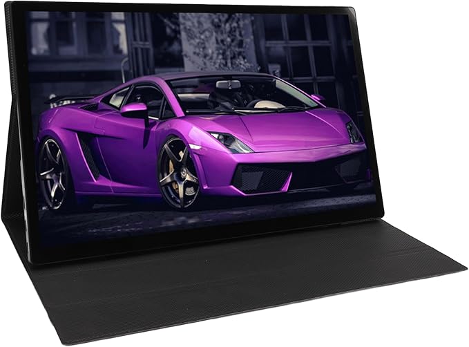 Portable Monitor, 15.6 4K Touchscreen Display 60Hz OLED 16:9 External Monitor Display, USB C 3.1 Laptop Screen Extender for for Switch for OS X, etc