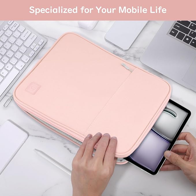 Dadanism 13 Inch Tablet Sleeve Padded Carrying Case for New iPad Air 13" M4/M3 2026/2025, iPad Pro 13" M5/M4 2025/2024, Galaxy Tab S10+/S9 FE+/S9+ 12.4", Remarkable Paper Pro 11.8", Pink