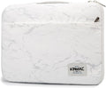 Kinmac 360° Heavy Duty Protective Laptop Computer Sleeve case Bag Cover with Handle for MacBook Pro 14 inch,14 inch-14.4 inch HP Lenovo Dell ASUS Acer Laptop (White Marble)