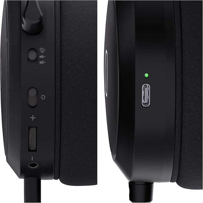 Cooler Master CH351 Wireless Gaming Over-Ear Headset – 3D Surround Sound, Lightweight, 2.4GHz | Bluetooth, 50mm Drivers, Unidirectional | Detachable Mic, 30-Hour Battery Life