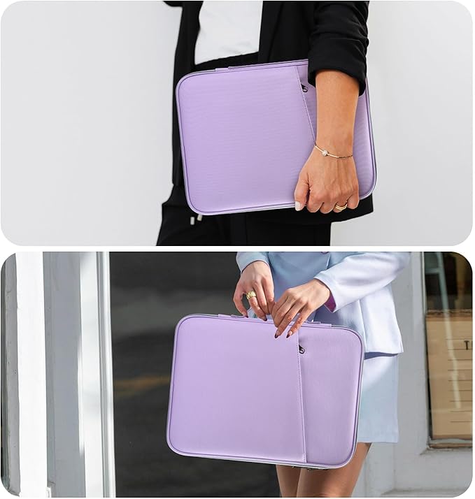 13 Inch Laptop Sleeve Case for 2026 MacBook Neo A18 13", MacBook Air 13-inch M5 A3449 M4 A3240 M3 M2 A3113 A2681,Travel Carrying Computer Bag with Accessory Pocket, Purple