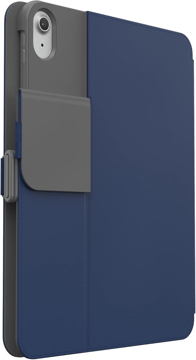 Speck Case for iPad Pro 10th Generation 10.9 Inch - Drop & Camera Protection, Slim Multi Range Stand, Apple Pencil Holder - Arcadia Navy/Moody Grey