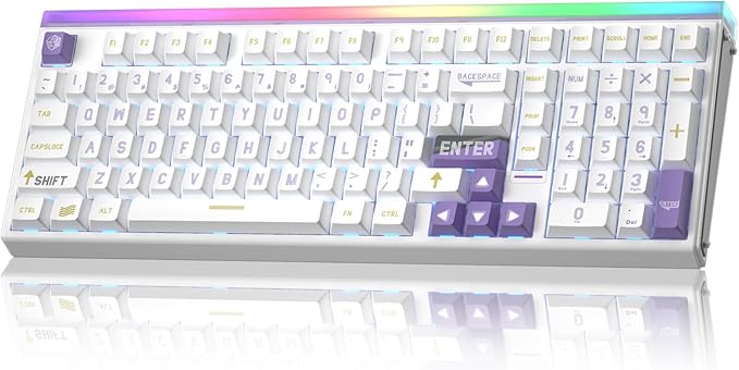 AULA Hero 99 Wired Gaming Keyboard, Hall Effect Keyboard with Rapid Trigger Mode, Hot Swappable Magnetic Switch Keyboard with Number Pad, Web Driver,RGB Backlit Mechanical Keyboard for Office PC Gamer