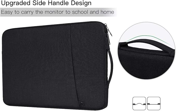 Drawing Tablet Sleeve Case Bag for XP-Pen Deco 01 V3, HUION Inspiroy H1060P/ H950P/ Kamvas 13/Inspiroy 2 Large, Wacom Intuos Pro Medium/Wacom One, Black