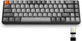 MAGIC-REFINER RK68 60% Wireless Mechanical Keyboard, Bluetooth 5.0/2.4GHz with Dual Mode 2-in-1 Receiver, Ergonomic Compact 68-Key Hot Swappable Gaming Keyboard, Red Switch for Mac Windows PC