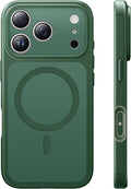 TAURI for iPhone 17 Pro Max Case, Compatible with MagSafe, (Full Camera Protection) Camera Control Cover Solid-Color Matte Magnetic 17 Pro Max Phone Case, Green