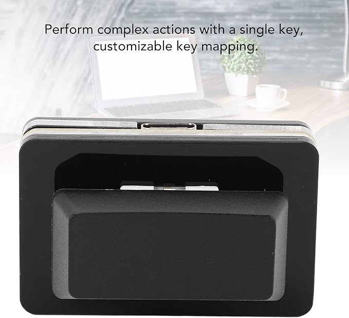 Zyyini USB Single But ton Keyboard, User Defined USB Buttons Single Keyboard, RGB Mechanical Red Switch keapd,Customize Programmable Macro Keyboard OSU Keypad One Key Control for PC