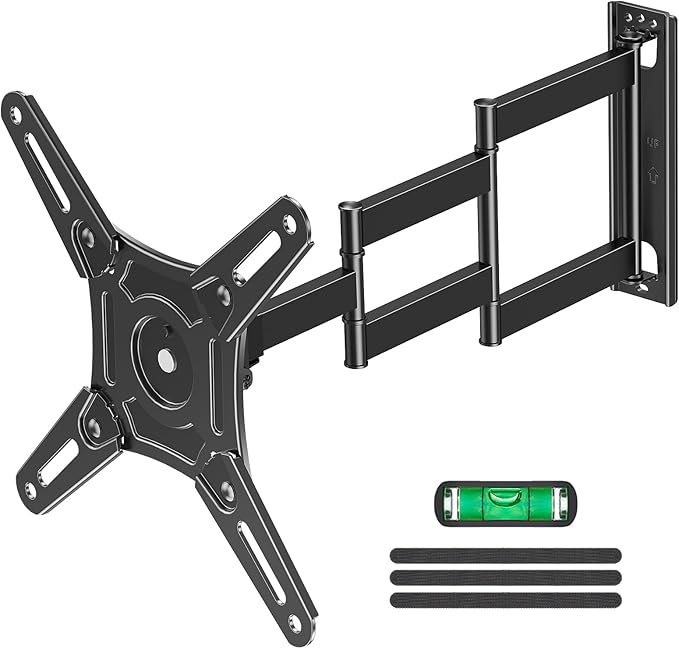 ELIVED Long Arm TV Wall Mount for Most 14-42 Inch tvs & Monitors, 21.7 Inch Long Extension TV Mount Swivel and Tilt, Full Motion Wall Mount Bracket Fit Max VESA 200x200mm, Holds up to 44 lbs.