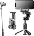 Gimbal Stabilizer for Smartphones,3-Axis Stabilizer Tracking Selfie Stick with Tripod Suitable for 360 Degree Steering with Remote Control The Best Choice for Vlog and Live Broadcast