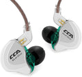 CCA C10 in Ear Monitor Headphone 10 Hybrid Drivers Wired Earbud 4BA 1DD HiFi IEM Earphones Stereo Noise Isolating Earphone with Detachable Cable for Musicians Singers Studio Audiophiles Dj PC