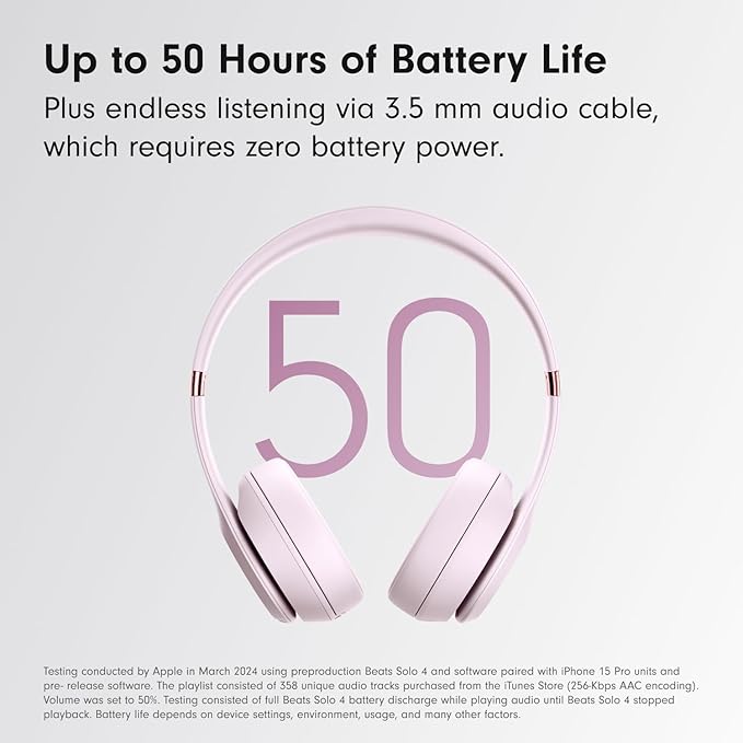 Beats Solo4 with AppleCare+ for Headphones (2 Years) - Cloud Pink