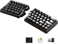 Lite Wireless Split Keyboard Mechanical Keyboards - Tactile Switches, RGB, Foam, Hot Swappable, Compact 60% Layout, PBT Keycaps Programmable for Mac & Windows Black