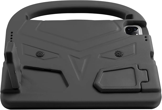 Kids Case for iPad Pro 11 2022/2021/2020 (4th/3rd/2nd Generation), Techcircle Child Shock Proof EVA Protective [Support Pencil Charging] Handle Stand Case for iPad Air 5/4 Gen 10.9" 2022/2020, Black