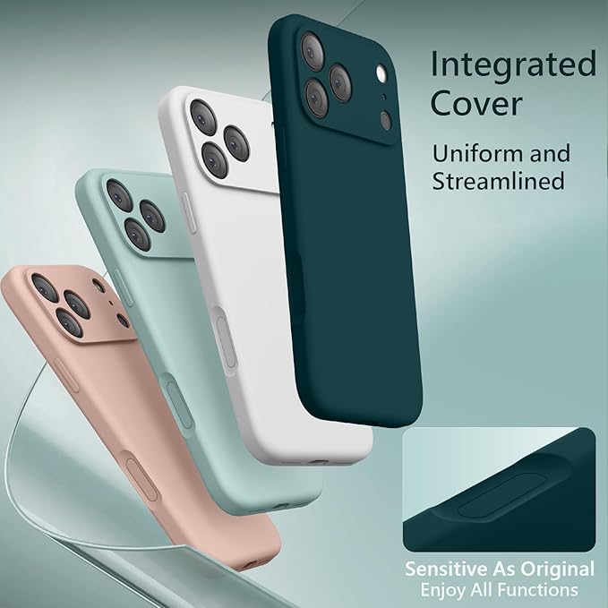 FireNova Magnetic for iPhone 17 Pro Case, Compatible with MagSafe, [Integrated Silicone Camera Control Button] [Camera Protection] Anti-Scratch Microfiber Lining Phone Case, 6.3", Teal