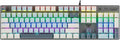 MechLands Aula S500 Wired Gaming Keyboard, 100% Full Size Mechanical Keyboard with Number Pad, 104 Keys, NKRO, RGB Backlits, Shine Through Keycaps, Ergonomic for PC E-Sports (Black&Blue, Blue Switch)