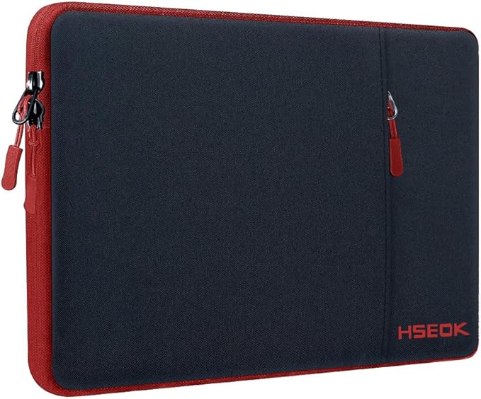 Hseok Laptop Sleeve 15 inch Case Compatible with MacBook Air 15 M5 M4 A3241 M3 A3114 M2 A2941 2025 2024 2023, MacBook Pro 15 A1398, Dell XPS 15, Computer Bag with Side Pocket & Dual Zippers,B02K02