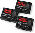Inkless Fingerprint Pad – Black (3-Pack), Quick-Dry No-Mess Thumbprint Ink Pad for Notary Public and ID Verification, Non-Toxic & Reusable