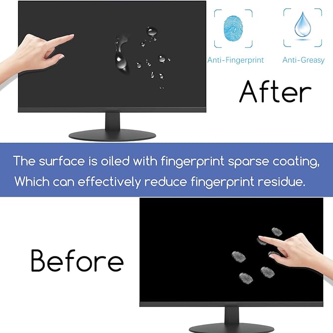 KEANBOLL Anti Blue Light Screen Protector Panel for 27 Inches Computer Monitor Blue Light Blocking Filter Anti Glare Shield for Desktop Computer - (Removable,No Need to Stick)