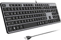 USB Wired Keyboard for Window,Comfortable Quiet Chocolate Keys, Durable Ultra-Slim Wired Computer Keyboard(QWERTY) for PC, Windows 11/10/8/7/XP/Vista KB1430