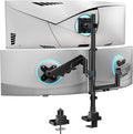 WALI Triple Monitor Mount - Extra Tall 3 Monitor Desk Mount for 13-49 Inch Ultrawide Screens, Up to 44 lbs, Fully Adjustable Heavy Duty Monitor Arm, VESA 75/100 mm (GSDM003-P), Black