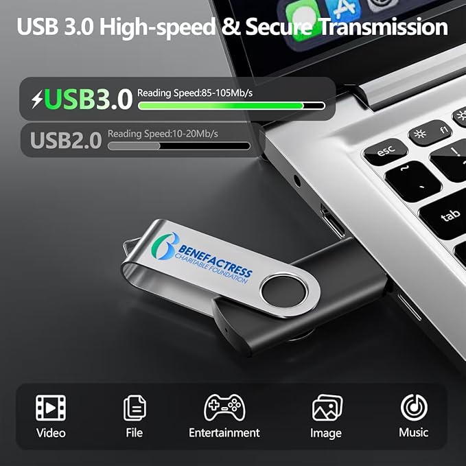 Custom USB 2.0 Personalized Flash Drive 512MB, 50Pcs High-Speed Memory Sticks with Printed Logo/Text, Bulk Promotional Thumb Drives for Company AD/Education/Wedding/Corporate Events
