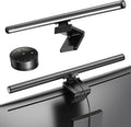 Douxlife Monitor Light Bar with Visual Wireless Remote & Touch Dual Control, Eye-Care Computer Monitor Lamp with Asymmetrical Optical Design, Stepless Dimming Screenbar for Home Office Gaming, Gray