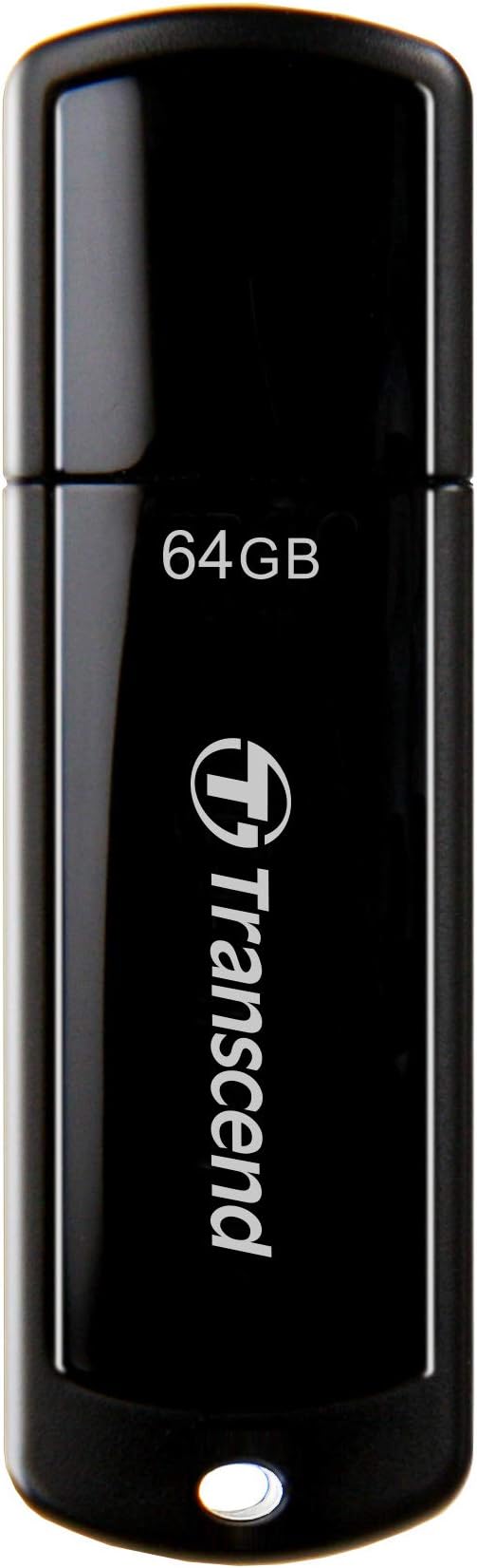 Transcend JetFlash 700 64GB USB 3.1 Gen 1 (USB 3.0/2.0) Flash Thumb Drive, Up to 100MB/s , Type-A External Data Storage Memory Stick Compatible with Computer/Laptop/Desktop/PC - TS64GJF700