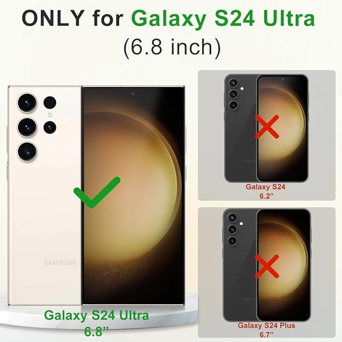 MALEWOLF Case for Samsung Galaxy S24 Ultra Compatible with Magsafe, Slim Matte S24 Ultra Phone Case [Enhanced Non-Slip Technology] [Drop Protection], Translucent Cover for Samsung S24 Ultra (Brown)