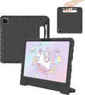 for iPad Pro 11 inch Case 2024 M4, Kids Proof Super Protection Cover for iPad Pro 11" with Pencil Holder & Anti-Slip Handle Stand - Black