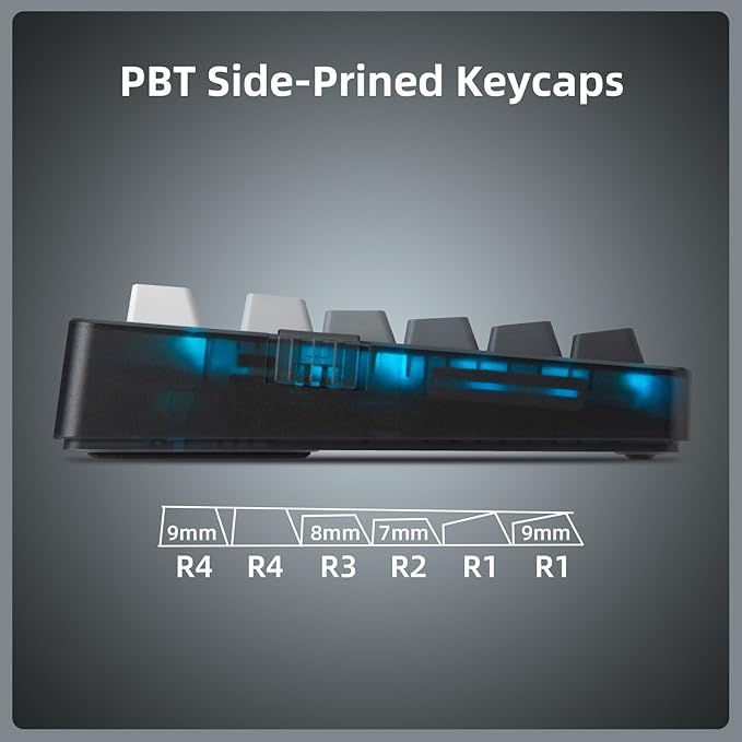 ZORNHER ZH980 Silent Mechanical Keyboard,95% Black & White Silent Gaming Keyboard with Number Pad,Lighted Up PBT Keycaps,Keyboard Quiet Silent Switches,Hot-Swappable,RGB Backlit