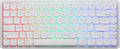 Akko Air 01 Low Profile Wireless Mechanical Keyboard RGB Backlit, Hot Swappable Native Mac Layout 2.4GHz/Wired/BT Aluminum Gaming Keyboard, Cloudy White, Kailh Drift