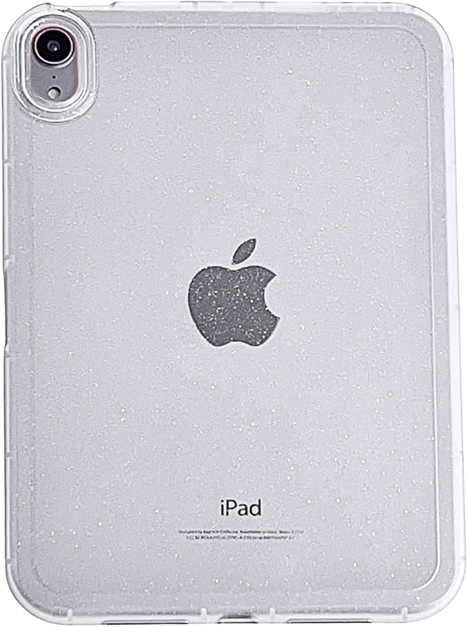 for iPad (A16) 11th Generation Case 11 inch 2025/ iPad 10th Generation 10.9 inch (2022), Glitter Soft TPU Back Shockproof Cover Bling Sparkly Flexible Silicone Lightweight Thin Shell, White