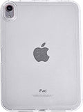 for Apple iPad Air 5th/Air 4th Generation 2022/2020 10.9 inch, Glitter Clear Soft Silicone Flexible TPU Back Shockproof Shell Bling Sparkly Paper Lightweight Thin Protective Cover, White