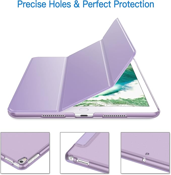 JETech Case for iPad Pro 10.5-Inch and iPad Air 3 (10.5-Inch 2019, 3rd Generation), Smart Cover Auto Wake/Sleep Cover (Light Purple)