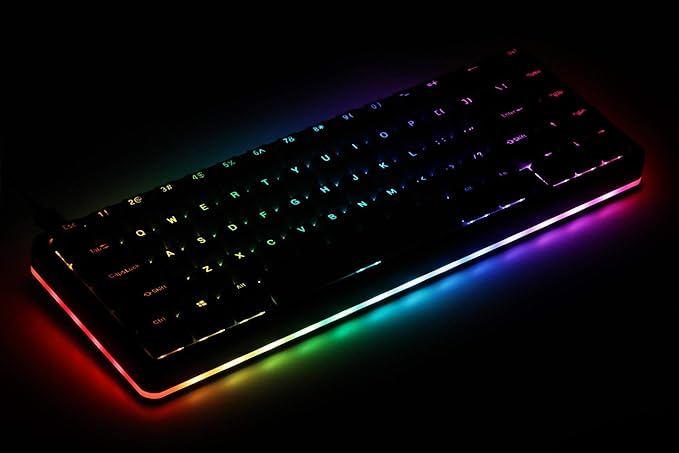 Drop ALT High-Profile Mechanical Keyboard — 65% (67 Key) Gaming Keyboard, Hot-Swap Switches, Programmable Macros, RGB LED Backlighting, USB-C, Doubleshot PBT, Aluminum Frame (Cherry MX Brown, Black)