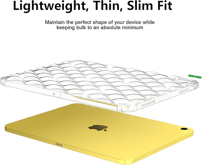 for Apple iPad 9th/8th/7th Generation Case Clear Back Transparent Soft TPU Shockproof Bumper Cover Crystal Silicone Gel Rubber Slim Lightweight Shell for iPad 10.2 inch (2021/2020/2019),Clear