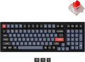 Keychron K4 Pro Custom Wireless Mechanical Keyboard, 100 Keys Hot-swappable QMK/VIA Programmable Macro with K Pro Red Switch RGB Backlit Compatible with Mac Windows Linux - Black